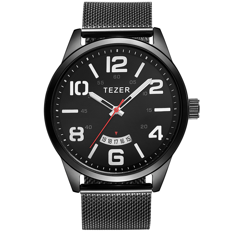Stainless Mesh Band - TEZER Erkek Günlük Kullanıma Uygun Kuvars