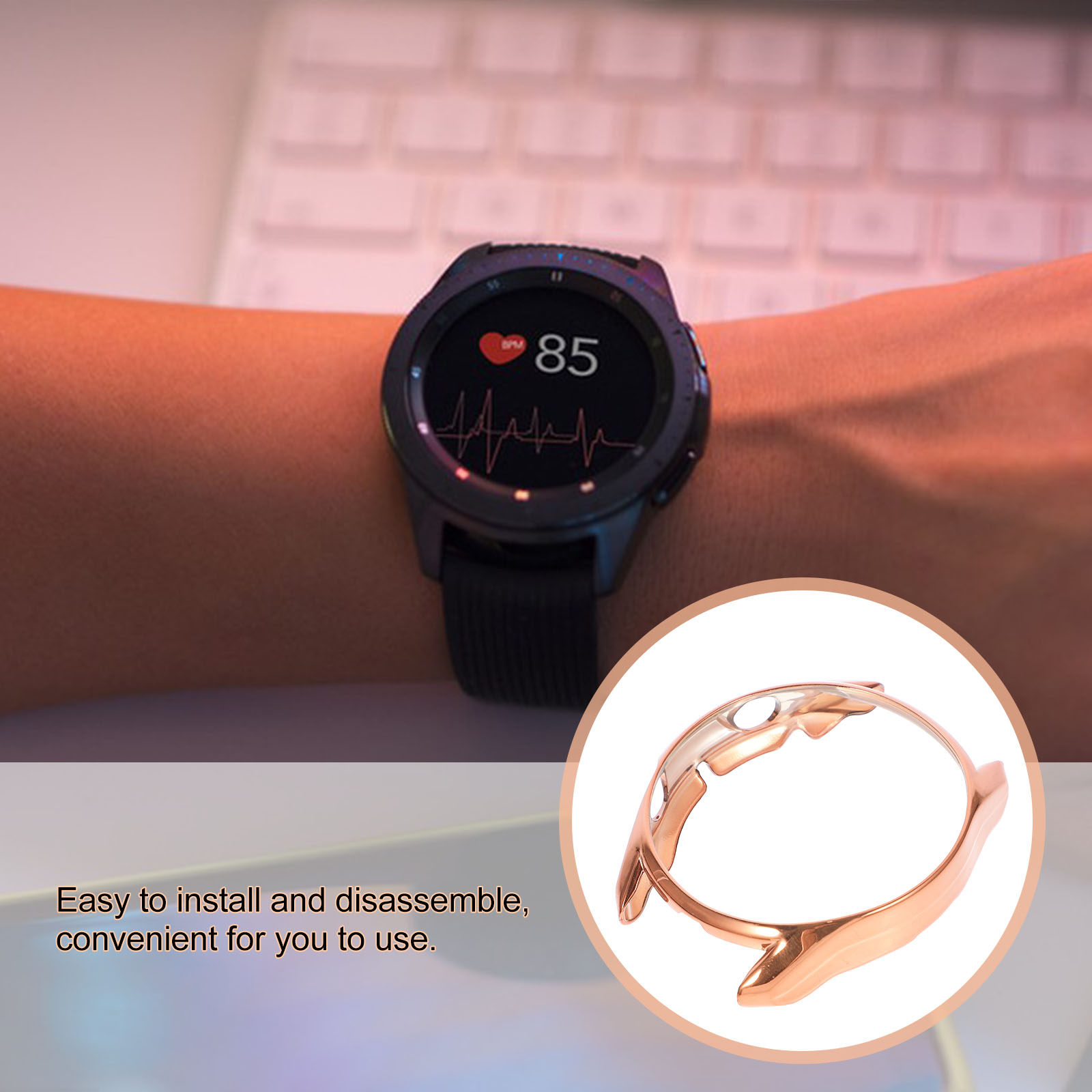 Smart Watch Accessories - Galaxy Golden Cover ile Uyumlu Akıllı