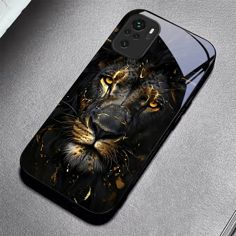 Altın Siyah Camlı Aslan Desenl - Xiaomi Redmi Note 14 incelemesi ve fiyatı